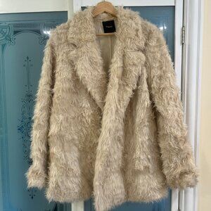 Theory Faux Fur Coat - Large
